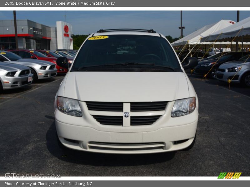 Stone White / Medium Slate Gray 2005 Dodge Caravan SXT