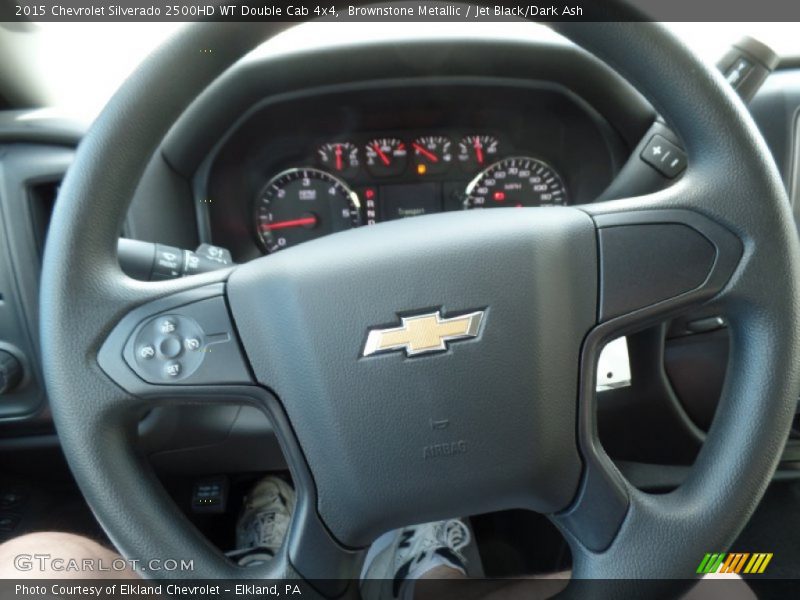 Brownstone Metallic / Jet Black/Dark Ash 2015 Chevrolet Silverado 2500HD WT Double Cab 4x4