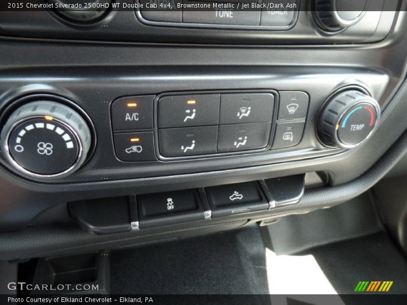 Brownstone Metallic / Jet Black/Dark Ash 2015 Chevrolet Silverado 2500HD WT Double Cab 4x4