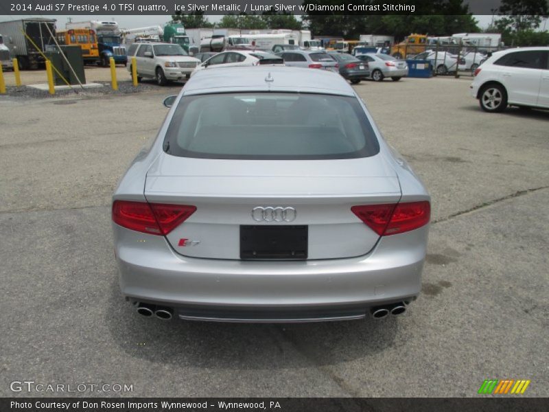 Ice Silver Metallic / Lunar Silver w/Diamond Contrast Stitching 2014 Audi S7 Prestige 4.0 TFSI quattro