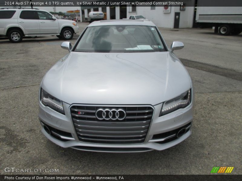 Ice Silver Metallic / Lunar Silver w/Diamond Contrast Stitching 2014 Audi S7 Prestige 4.0 TFSI quattro