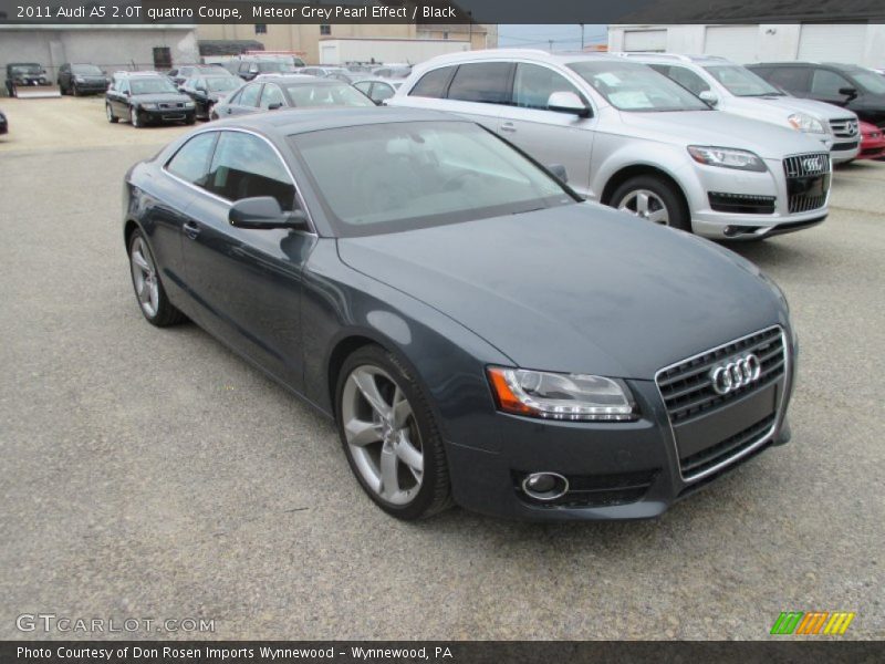 Meteor Grey Pearl Effect / Black 2011 Audi A5 2.0T quattro Coupe