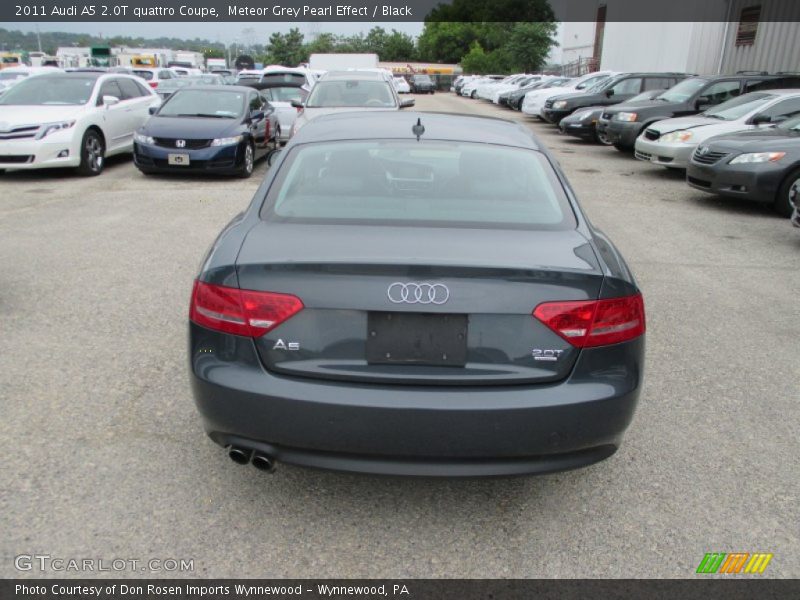Meteor Grey Pearl Effect / Black 2011 Audi A5 2.0T quattro Coupe