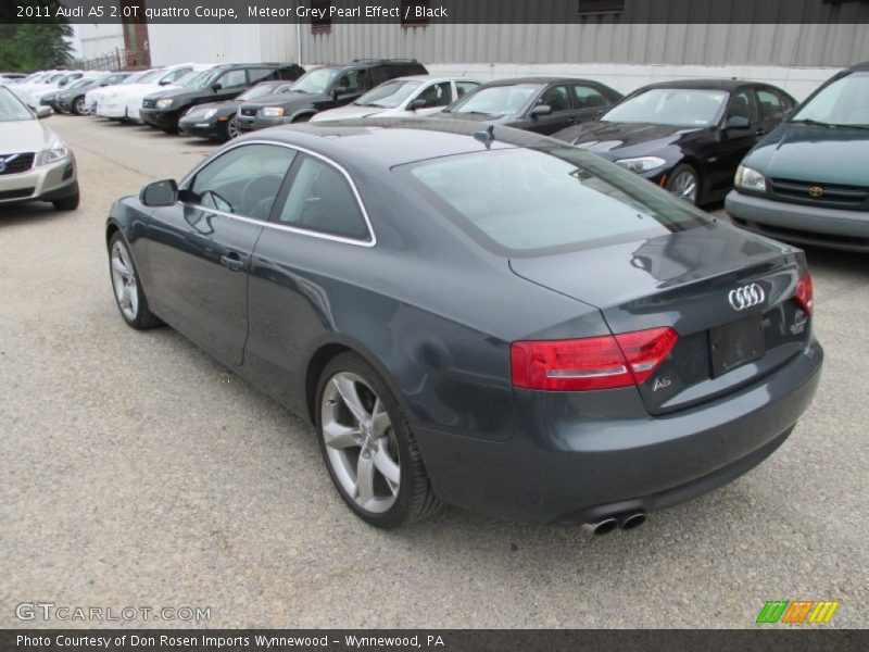 Meteor Grey Pearl Effect / Black 2011 Audi A5 2.0T quattro Coupe
