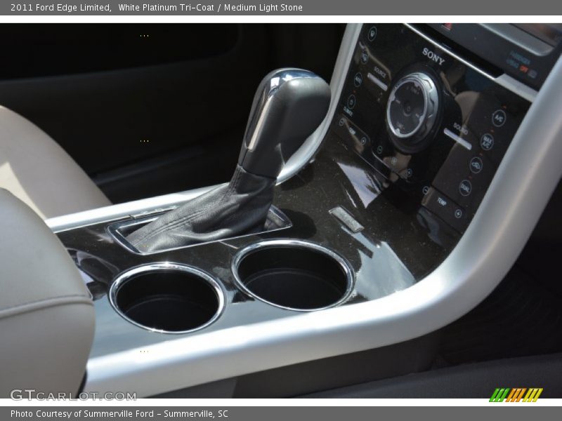White Platinum Tri-Coat / Medium Light Stone 2011 Ford Edge Limited