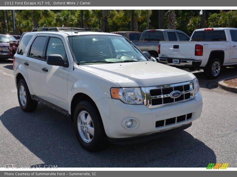 Oxford White / Camel 2012 Ford Escape XLT V6