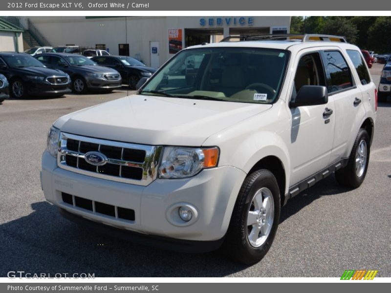 Oxford White / Camel 2012 Ford Escape XLT V6