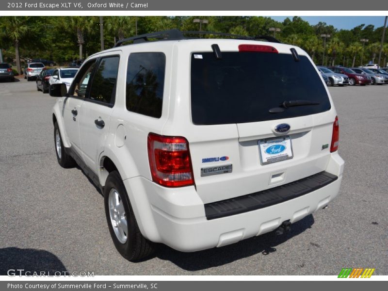 Oxford White / Camel 2012 Ford Escape XLT V6