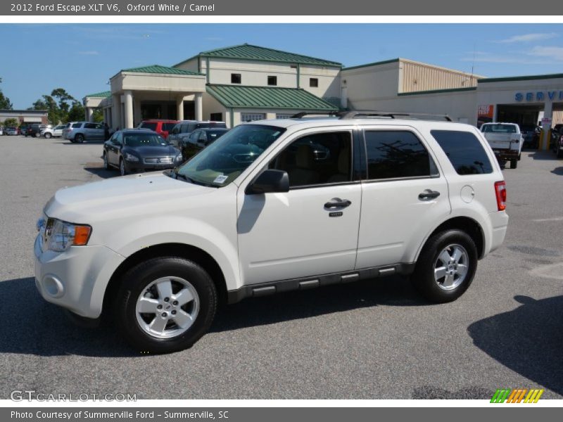 Oxford White / Camel 2012 Ford Escape XLT V6