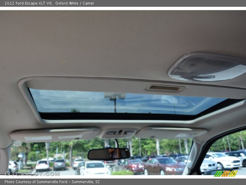 Oxford White / Camel 2012 Ford Escape XLT V6
