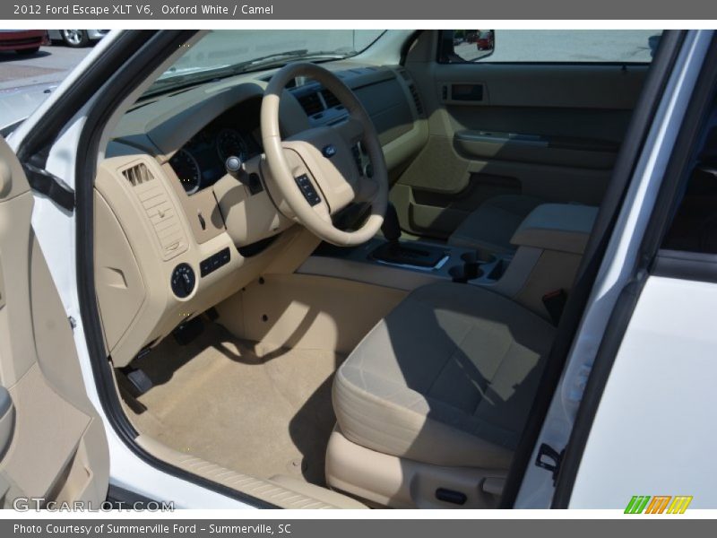 Oxford White / Camel 2012 Ford Escape XLT V6