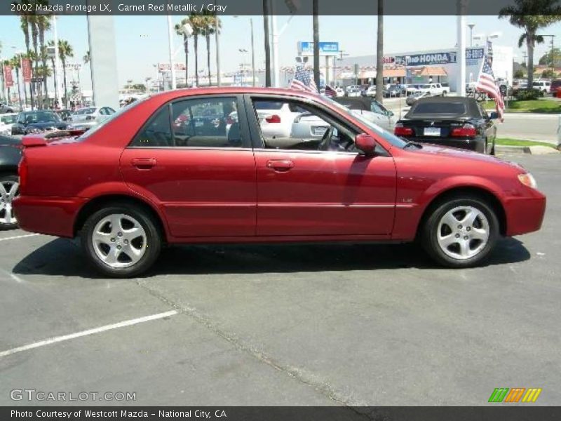 Garnet Red Metallic / Gray 2002 Mazda Protege LX