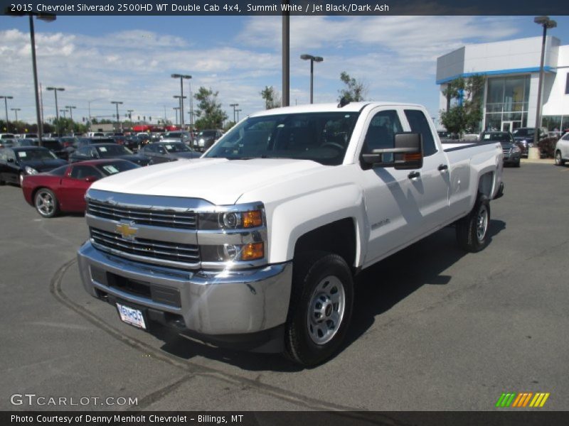 Summit White / Jet Black/Dark Ash 2015 Chevrolet Silverado 2500HD WT Double Cab 4x4