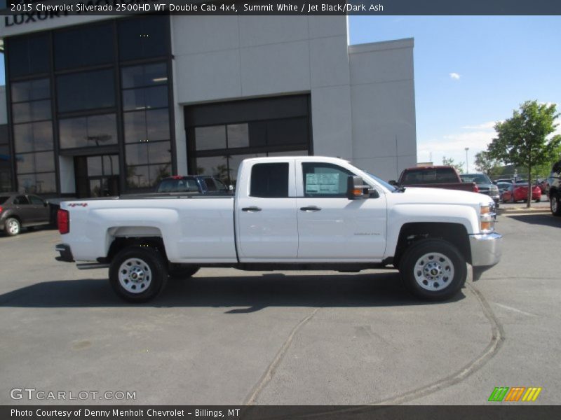 Summit White / Jet Black/Dark Ash 2015 Chevrolet Silverado 2500HD WT Double Cab 4x4