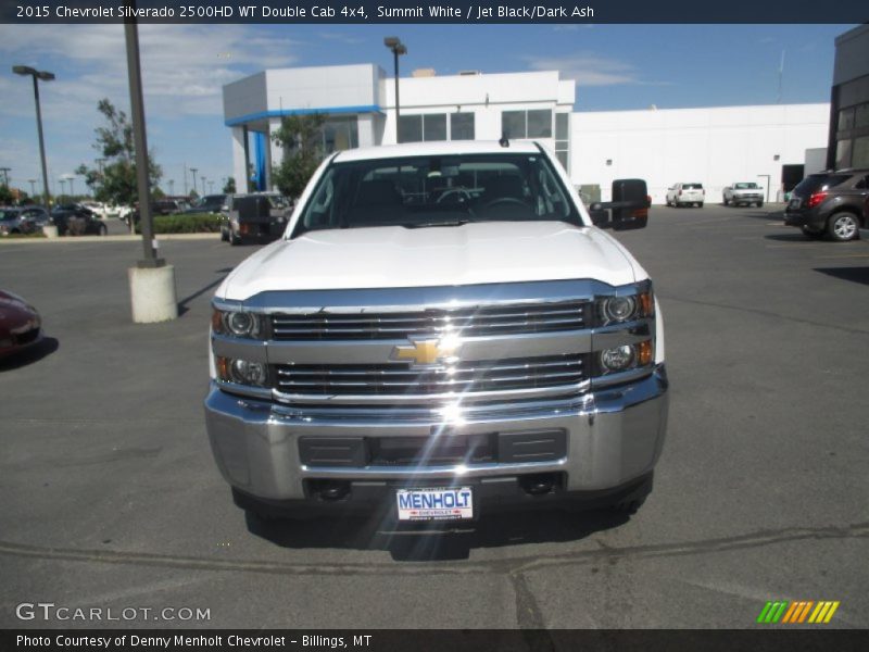Summit White / Jet Black/Dark Ash 2015 Chevrolet Silverado 2500HD WT Double Cab 4x4