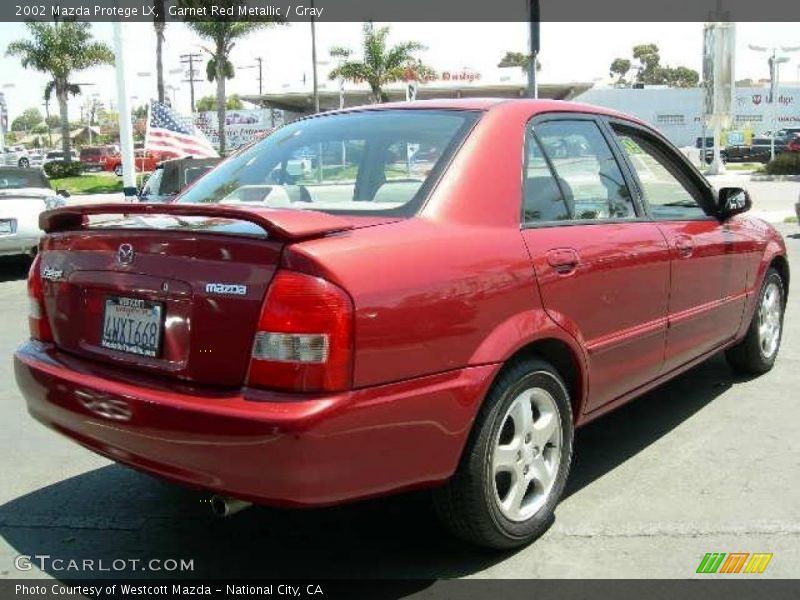 Garnet Red Metallic / Gray 2002 Mazda Protege LX