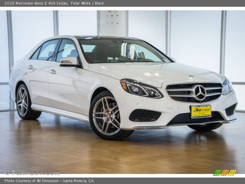 Polar White / Black 2016 Mercedes-Benz E 400 Sedan