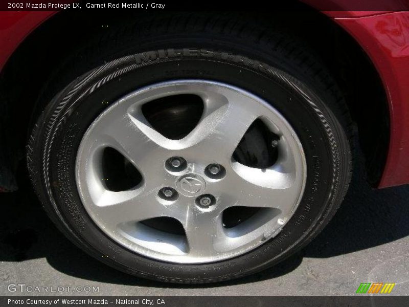 Garnet Red Metallic / Gray 2002 Mazda Protege LX