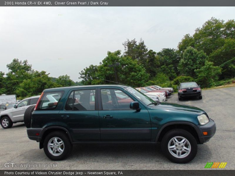 Clover Green Pearl / Dark Gray 2001 Honda CR-V EX 4WD