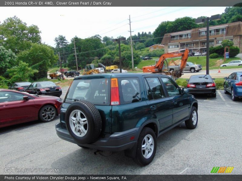 Clover Green Pearl / Dark Gray 2001 Honda CR-V EX 4WD