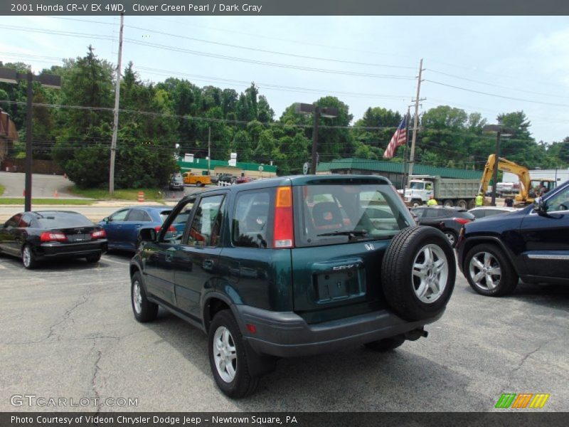 Clover Green Pearl / Dark Gray 2001 Honda CR-V EX 4WD