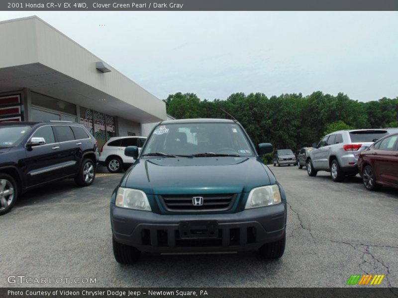 Clover Green Pearl / Dark Gray 2001 Honda CR-V EX 4WD