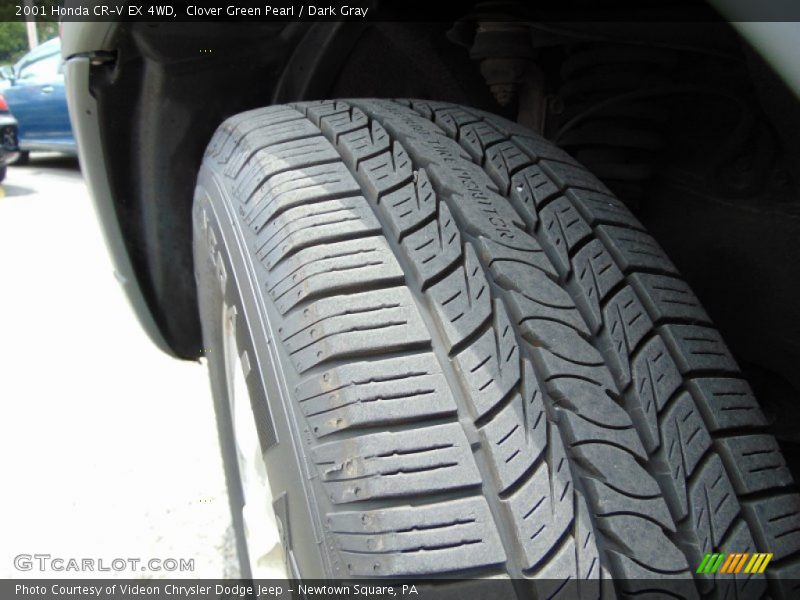 Clover Green Pearl / Dark Gray 2001 Honda CR-V EX 4WD