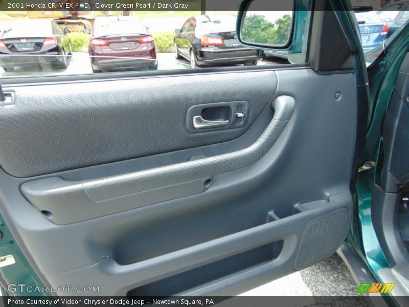 Clover Green Pearl / Dark Gray 2001 Honda CR-V EX 4WD