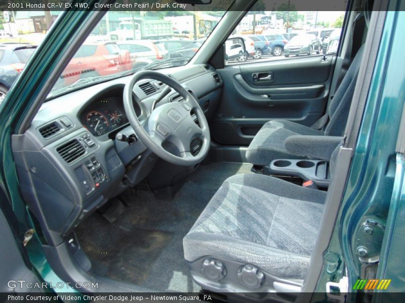 Clover Green Pearl / Dark Gray 2001 Honda CR-V EX 4WD