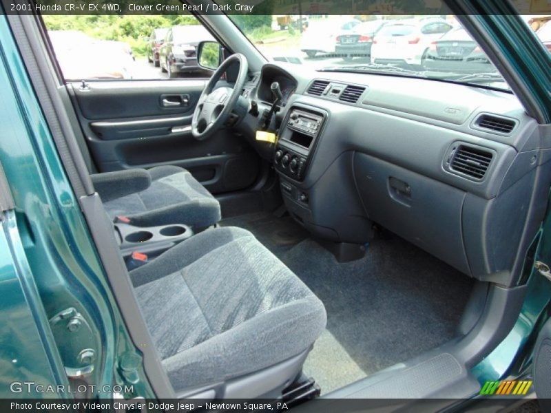 Clover Green Pearl / Dark Gray 2001 Honda CR-V EX 4WD