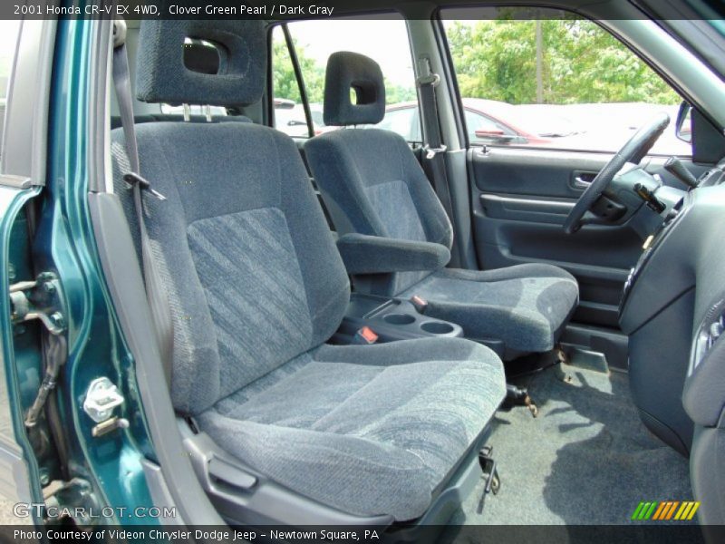 Clover Green Pearl / Dark Gray 2001 Honda CR-V EX 4WD