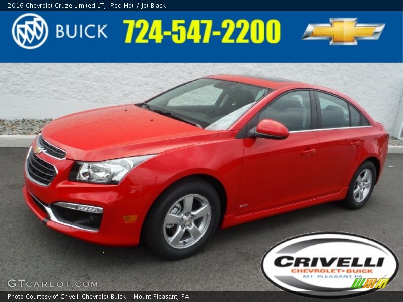 Red Hot / Jet Black 2016 Chevrolet Cruze Limited LT