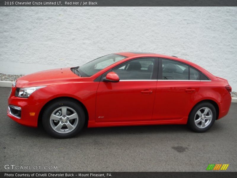 Red Hot / Jet Black 2016 Chevrolet Cruze Limited LT