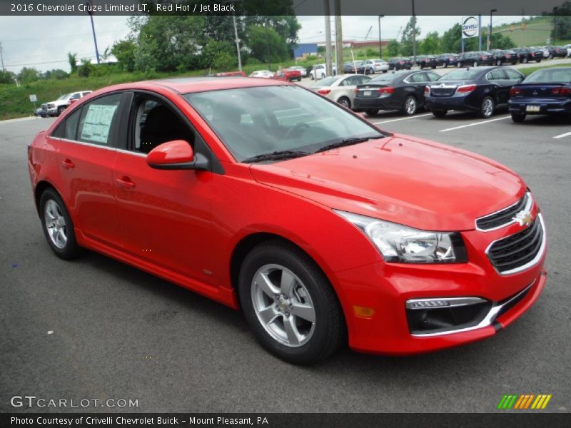 Red Hot / Jet Black 2016 Chevrolet Cruze Limited LT