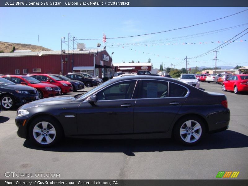Carbon Black Metallic / Oyster/Black 2012 BMW 5 Series 528i Sedan