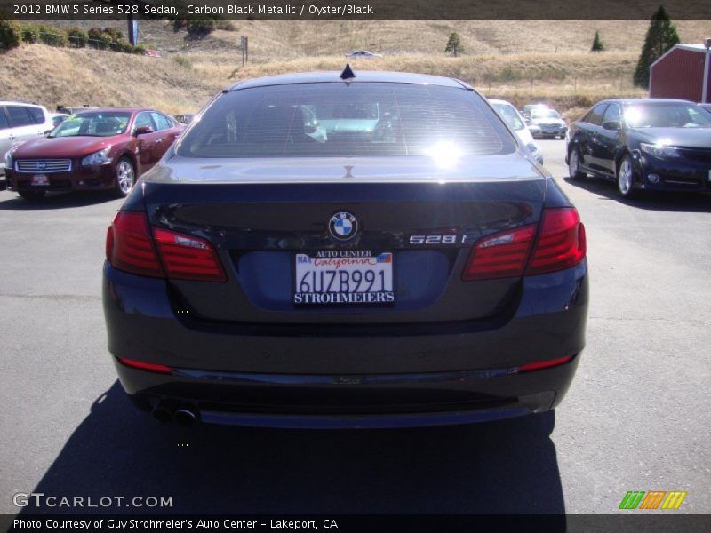 Carbon Black Metallic / Oyster/Black 2012 BMW 5 Series 528i Sedan