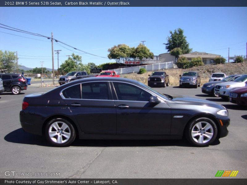 Carbon Black Metallic / Oyster/Black 2012 BMW 5 Series 528i Sedan
