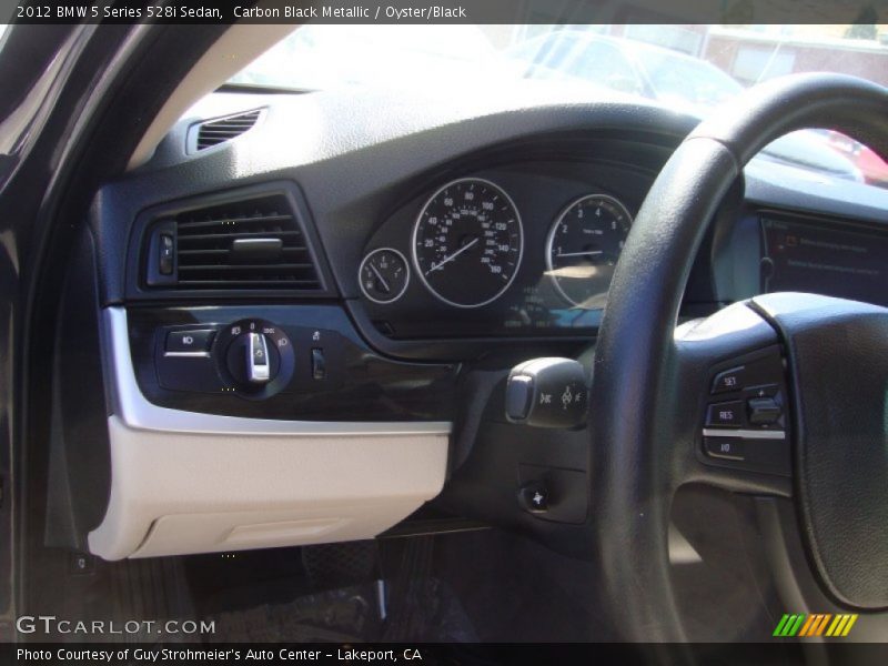 Carbon Black Metallic / Oyster/Black 2012 BMW 5 Series 528i Sedan