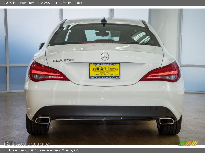 Cirrus White / Black 2015 Mercedes-Benz CLA 250