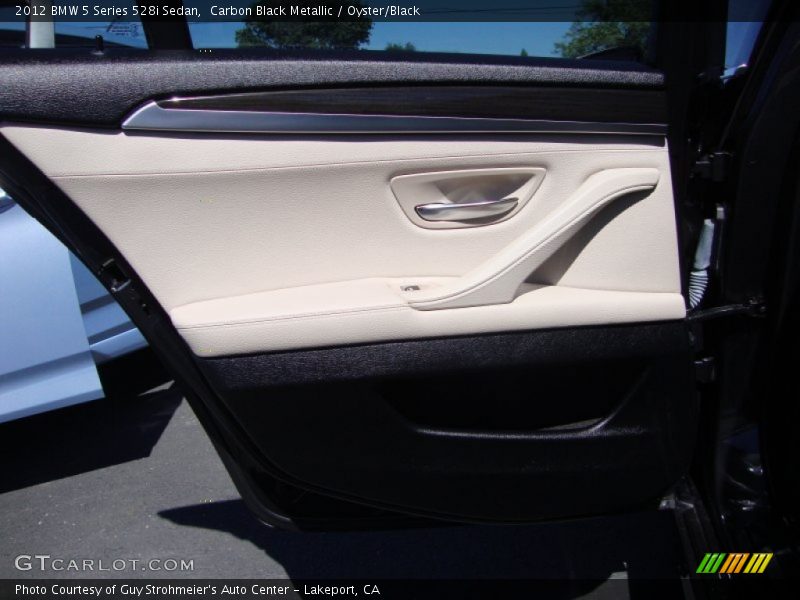 Carbon Black Metallic / Oyster/Black 2012 BMW 5 Series 528i Sedan