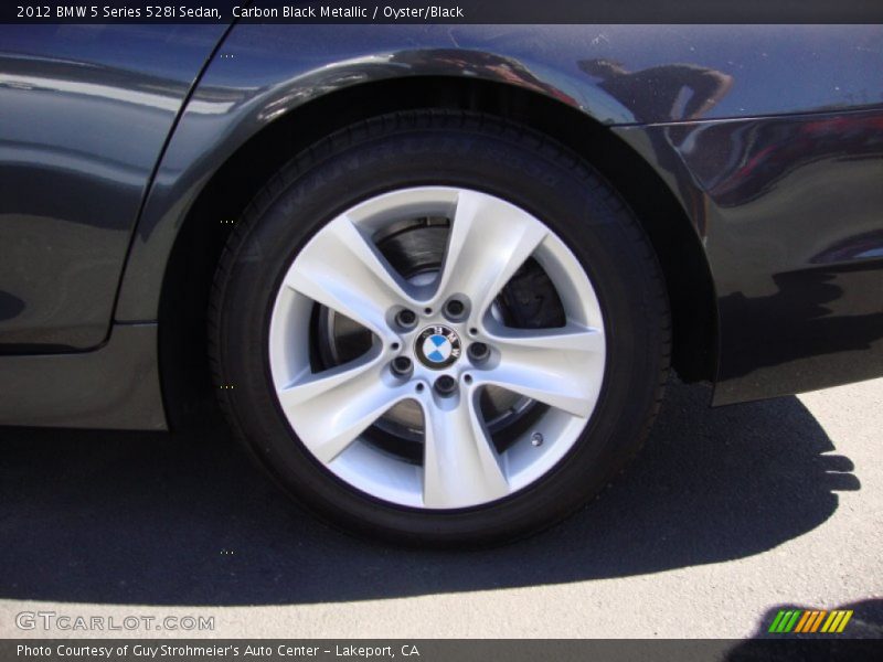 Carbon Black Metallic / Oyster/Black 2012 BMW 5 Series 528i Sedan
