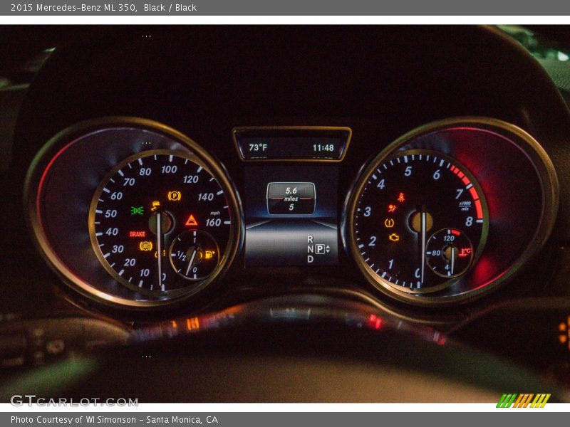 Black / Black 2015 Mercedes-Benz ML 350