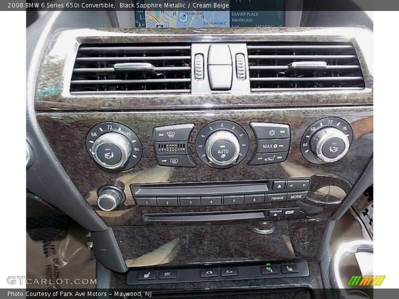 Black Sapphire Metallic / Cream Beige 2008 BMW 6 Series 650i Convertible