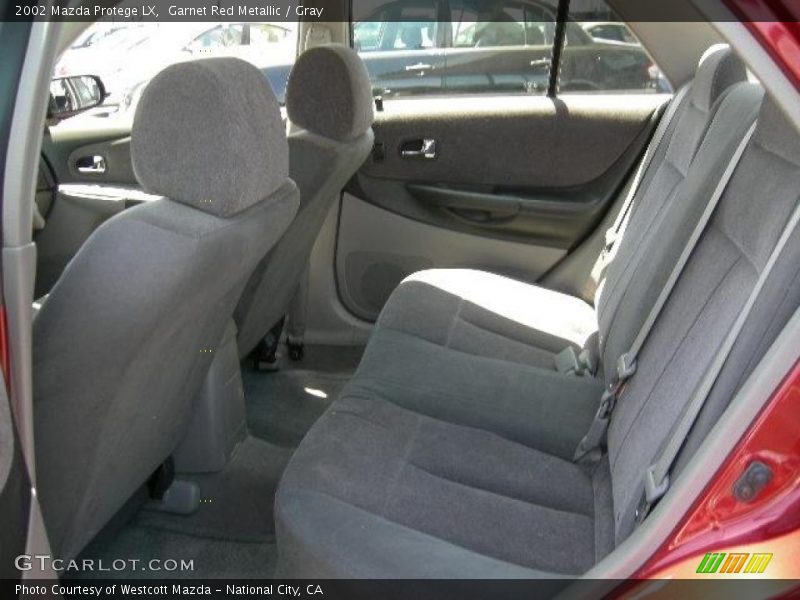 Garnet Red Metallic / Gray 2002 Mazda Protege LX