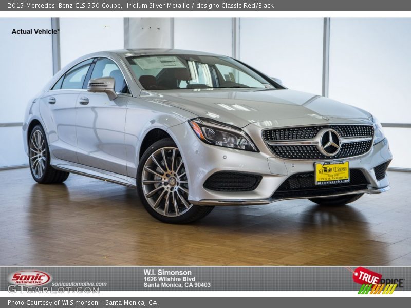 Iridium Silver Metallic / designo Classic Red/Black 2015 Mercedes-Benz CLS 550 Coupe