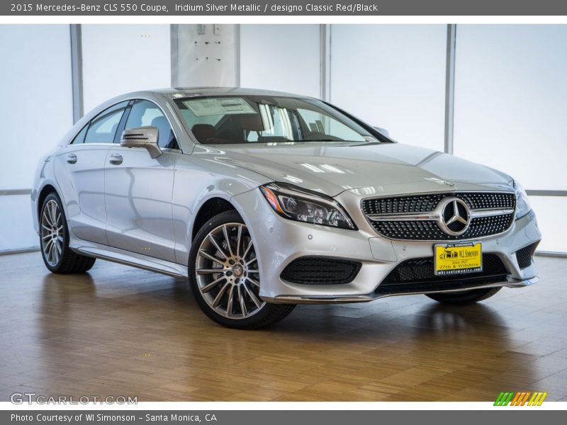 Iridium Silver Metallic / designo Classic Red/Black 2015 Mercedes-Benz CLS 550 Coupe