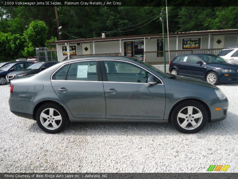 Platinum Gray Metallic / Art Grey 2009 Volkswagen Jetta SE Sedan