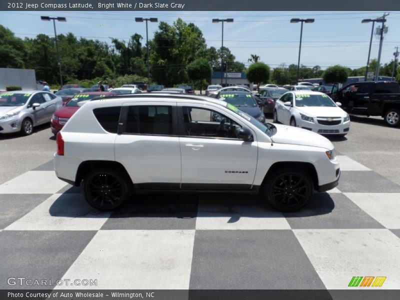 Bright White / Dark Slate Gray 2012 Jeep Compass Latitude