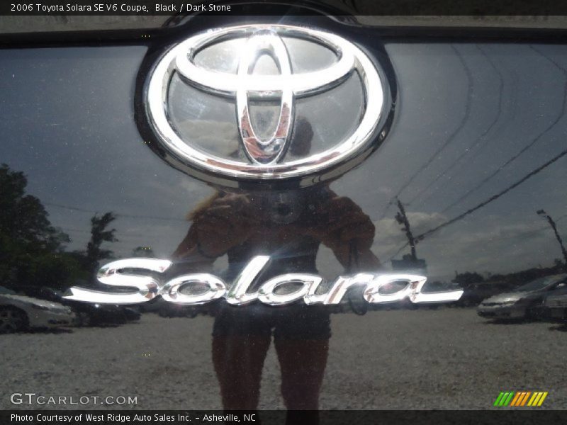 Black / Dark Stone 2006 Toyota Solara SE V6 Coupe