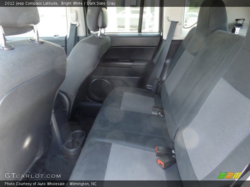 Bright White / Dark Slate Gray 2012 Jeep Compass Latitude